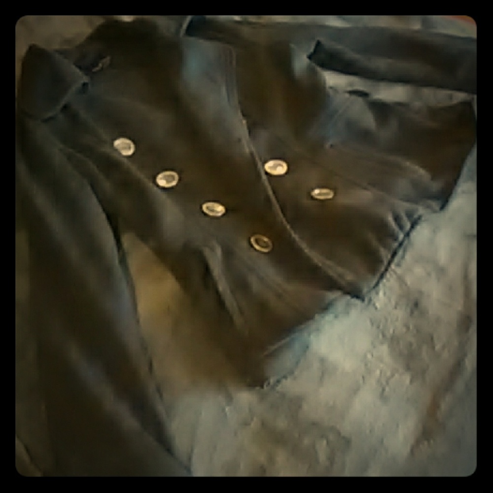 New black pea coat